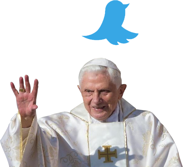 The pope uses Twitter!